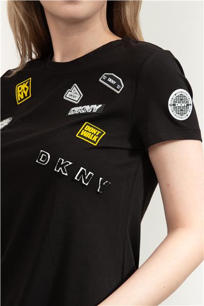DKNY Kadın Bisiklet Yaka T-Shirt