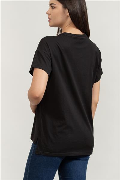 DKNY Kadın Bisiklet Yaka T-Shirt