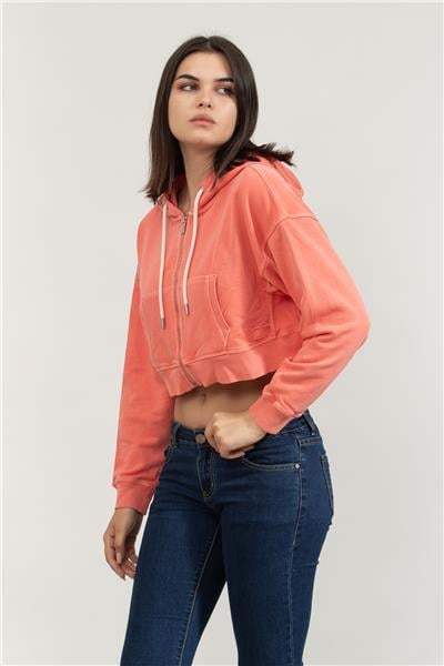 DKNY Kadın Fermuarlı Sweatshirt