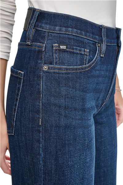 DKNY Kadın Hr Modern Wide Leg W Jean Pantolon