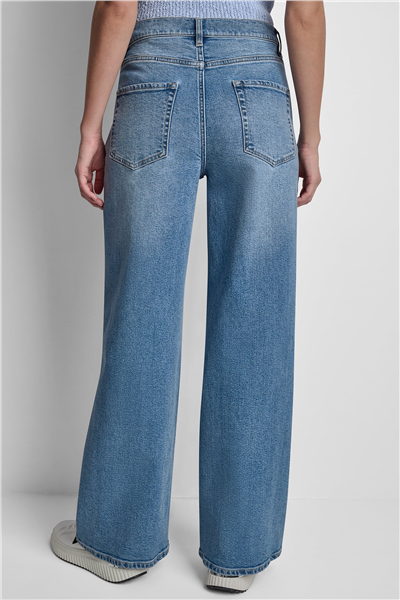 DKNY Kadın Hr Wide W Outseam St Jean Pantolon