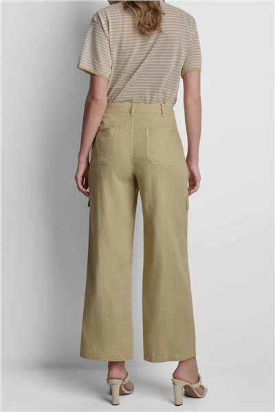 DKNY Kadın Linen Viscose Cargo Keten Pantolon