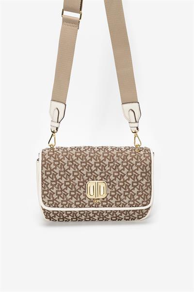 DKNY Kadın Mini Omuz Çantası Krem