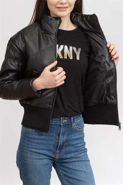 DKNY Kadın Mont Siyah
