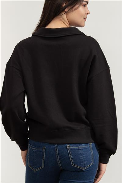 DKNY Kadın Polo Yaka Sweatshirt