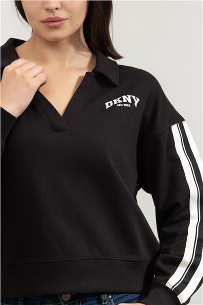 DKNY Kadın Polo Yaka Sweatshirt