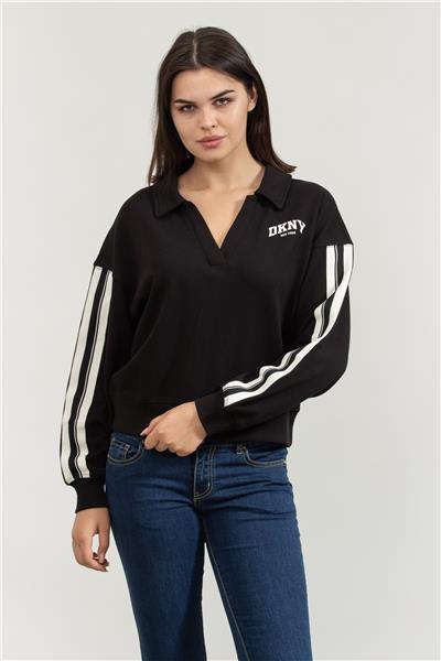 DKNY Kadın Polo Yaka Sweatshirt