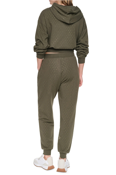 DKNY Kadın Rhinestones Jogger Jogger Pantolon