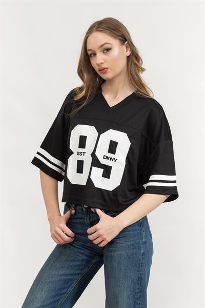 DKNY Kadın V Yaka T-Shirt