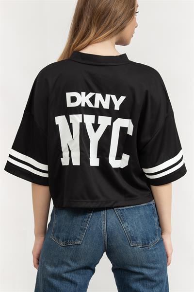 DKNY Kadın V Yaka T-Shirt