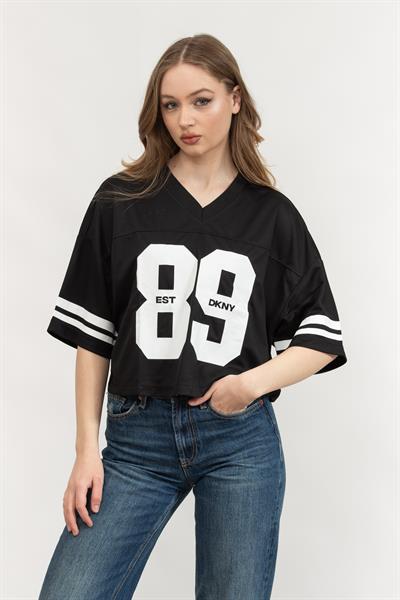 DKNY Kadın V Yaka T-Shirt