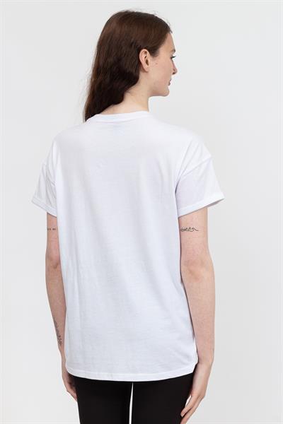 DKNY Layered Shadow Logo Kadın Bisiklet Yaka TShirt