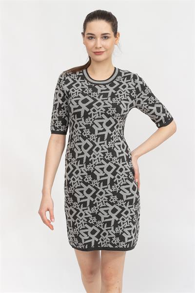 DKNY Logo İntarsia Kadın Elbise