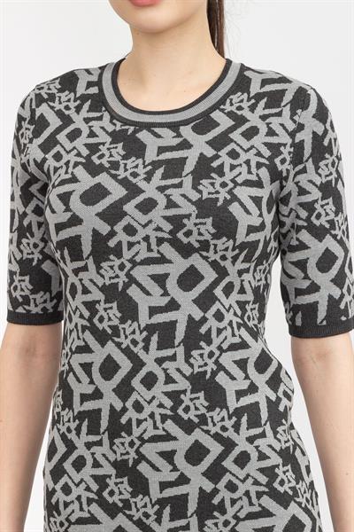 DKNY Logo İntarsia Kadın Elbise