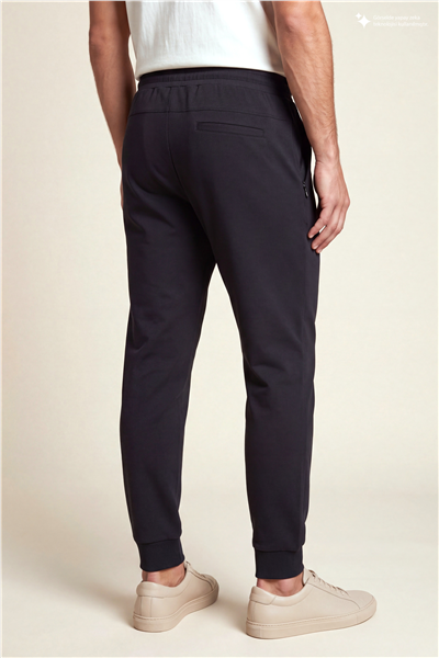 DKNY Logo Patch Sweatpant Erkek Eşofman Altı Siyah