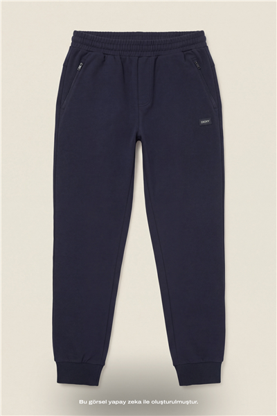 DKNY Logo Patch Sweatpant Erkek Eşofman Altı Lacivert