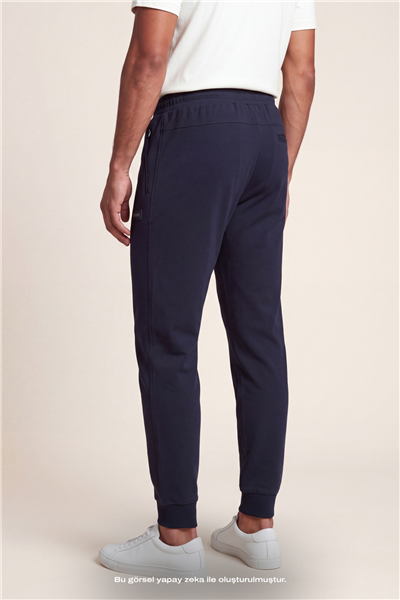DKNY Logo Patch Sweatpant Erkek Eşofman Altı Lacivert