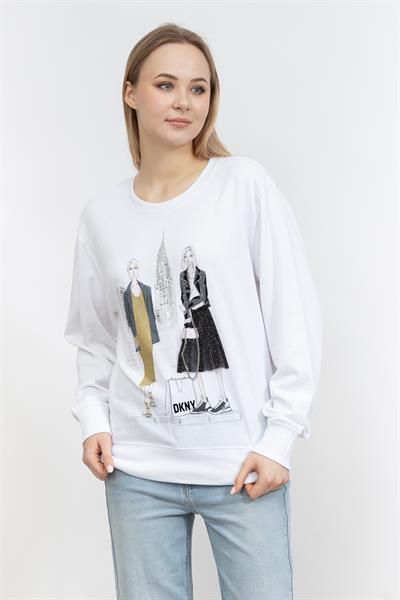 DKNY L/S Two Girl Kadın Triko