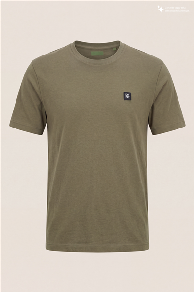 DKNY Metal Logo Tee Erkek Bisiklet Yaka T-Shirt
