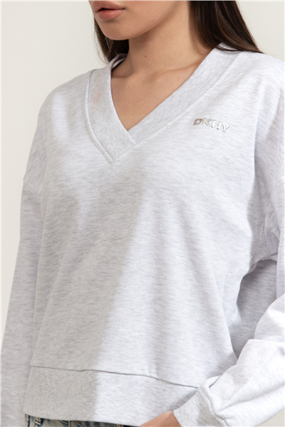 DKNY Metallic Bubble Logo Kadın Eşofman Üstü