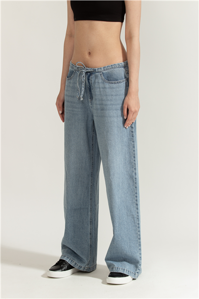 DKNY Mid Rise Flowy Relax Kadın Jean Pantolon