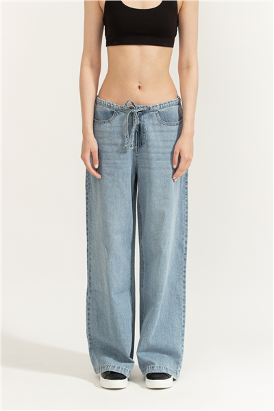 DKNY Mid Rise Flowy Relax Kadın Jean Pantolon