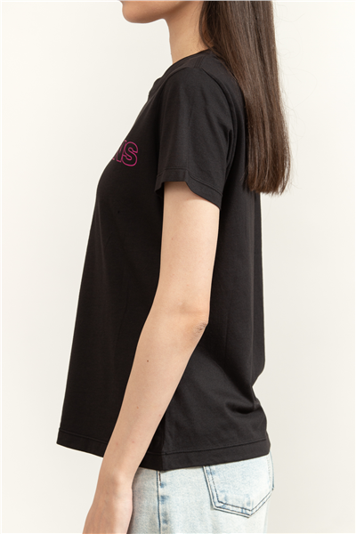 DKNY Overlay Stud Logo Cr Kadın Bluz