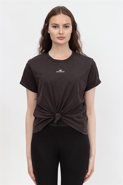 DKNY Pigment Dyed Sport i Kadın Bisiklet Yaka TShirt