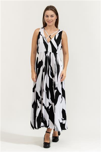 DKNY Prntd Maxi Kadın Elbise