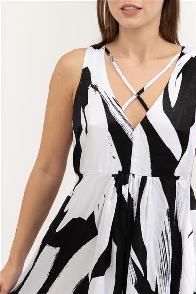 DKNY Prntd Maxi Kadın Elbise