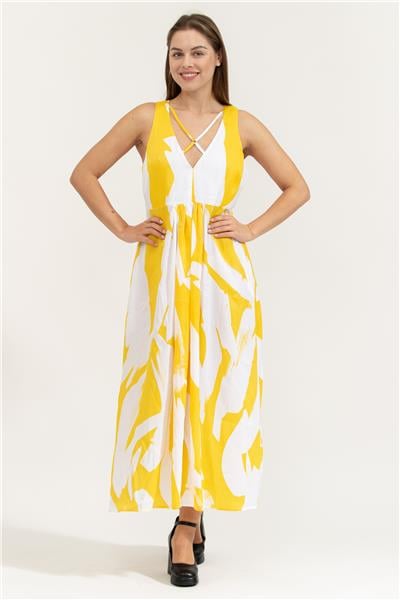 DKNY Prntd Maxi Kadın Elbise