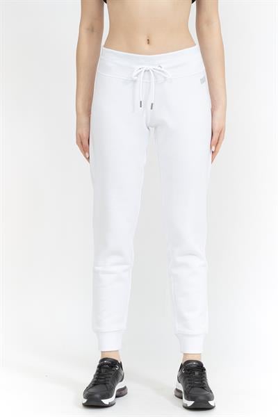 DKNY Rhinestone Logo Kadın Eşofman Altı Beyaz