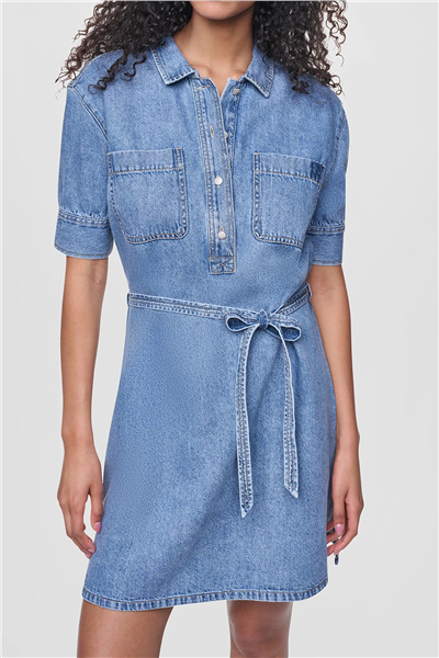 DKNY Short Sleeve Shirt D Kadın Gömlek Elbise Çok Renkli