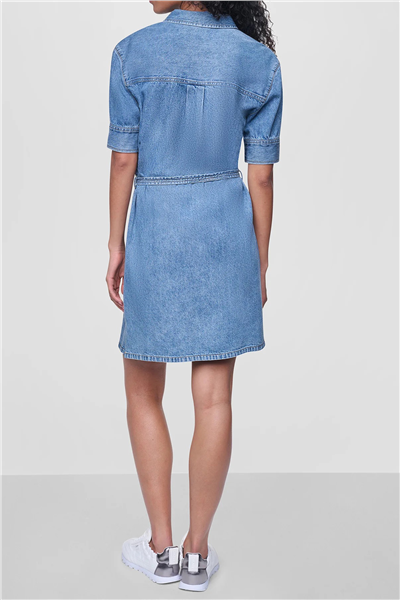 DKNY Short Sleeve Shirt D Kadın Gömlek Elbise Çok Renkli