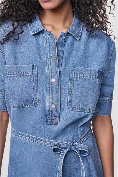 DKNY Short Sleeve Shirt D Kadın Gömlek Elbise Çok Renkli