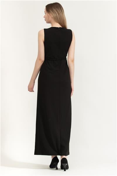 DKNY S/L Jewel Neck Gown Kadın Elbise