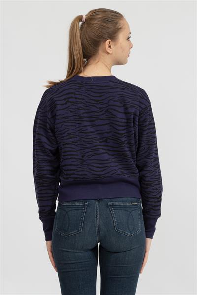 DKNY Tiger King Print Cro Kadın Triko