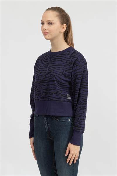 DKNY Tiger King Print Cro Kadın Triko