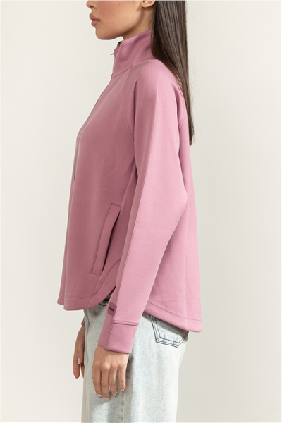 DKNY Tulip Hem Mock Neck Kadın Triko