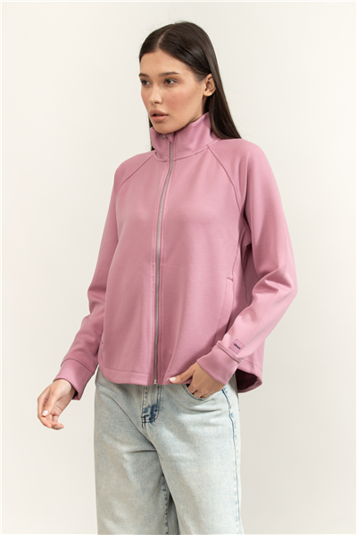 DKNY Tulip Hem Mock Neck Kadın Triko