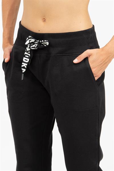 DKNY Two Tone Drawcord Kadın Eşofman Altı Siyah