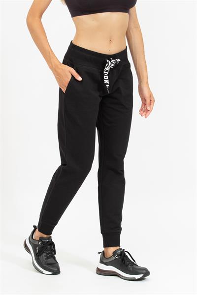 DKNY Two Tone Drawcord Kadın Eşofman Altı Siyah