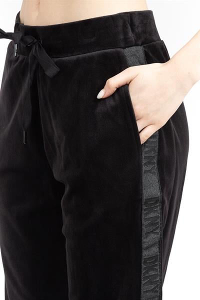 DKNY Velour Kadın Eşofman Altı Siyah