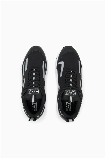 EA7 Black And White 10Th Anniversary Sneakers Siyah
