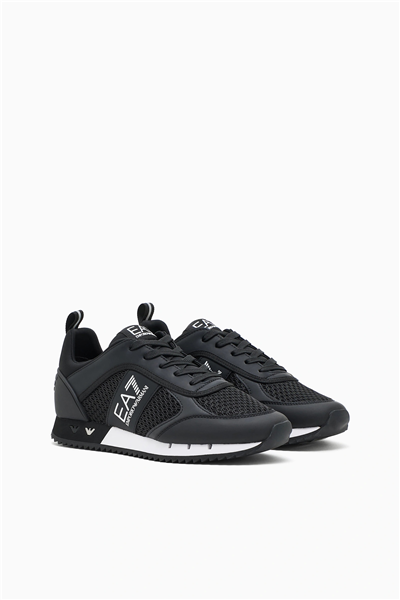 EA7 Black And White 10Th Anniversary Sneakers Siyah