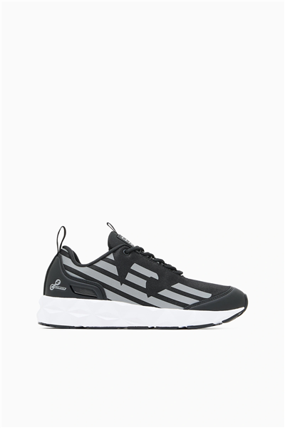 EA7 Black And White 10Th Anniversary Sneakers Siyah