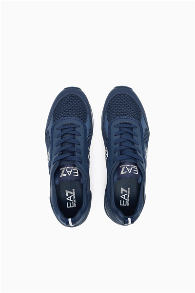 EA7 Black And White 10Th Anniversary Sneakers Lacivert