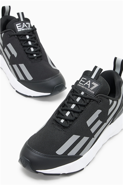EA7 Black And White 10Th Anniversary Sneakers Siyah