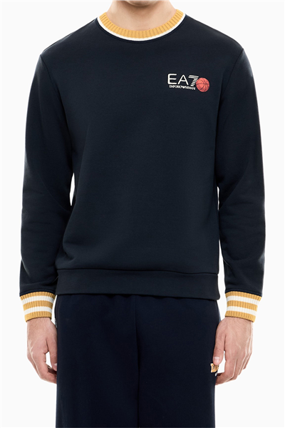 EA7 Erkek Bisiklet Yaka Sweatshirt