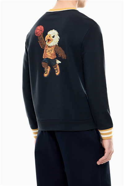 EA7 Erkek Bisiklet Yaka Sweatshirt
